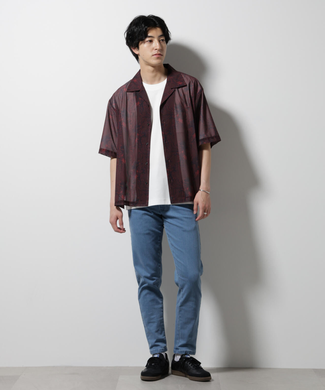 NORMANBROS別注 メッシュプリントシャツ 半袖 6725121001