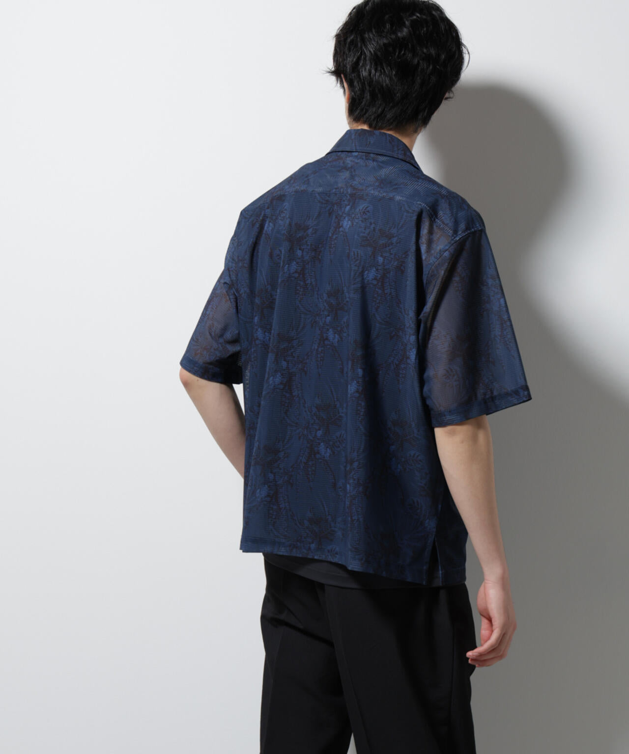 NORMANBROS別注 メッシュプリントシャツ 半袖 6725121001