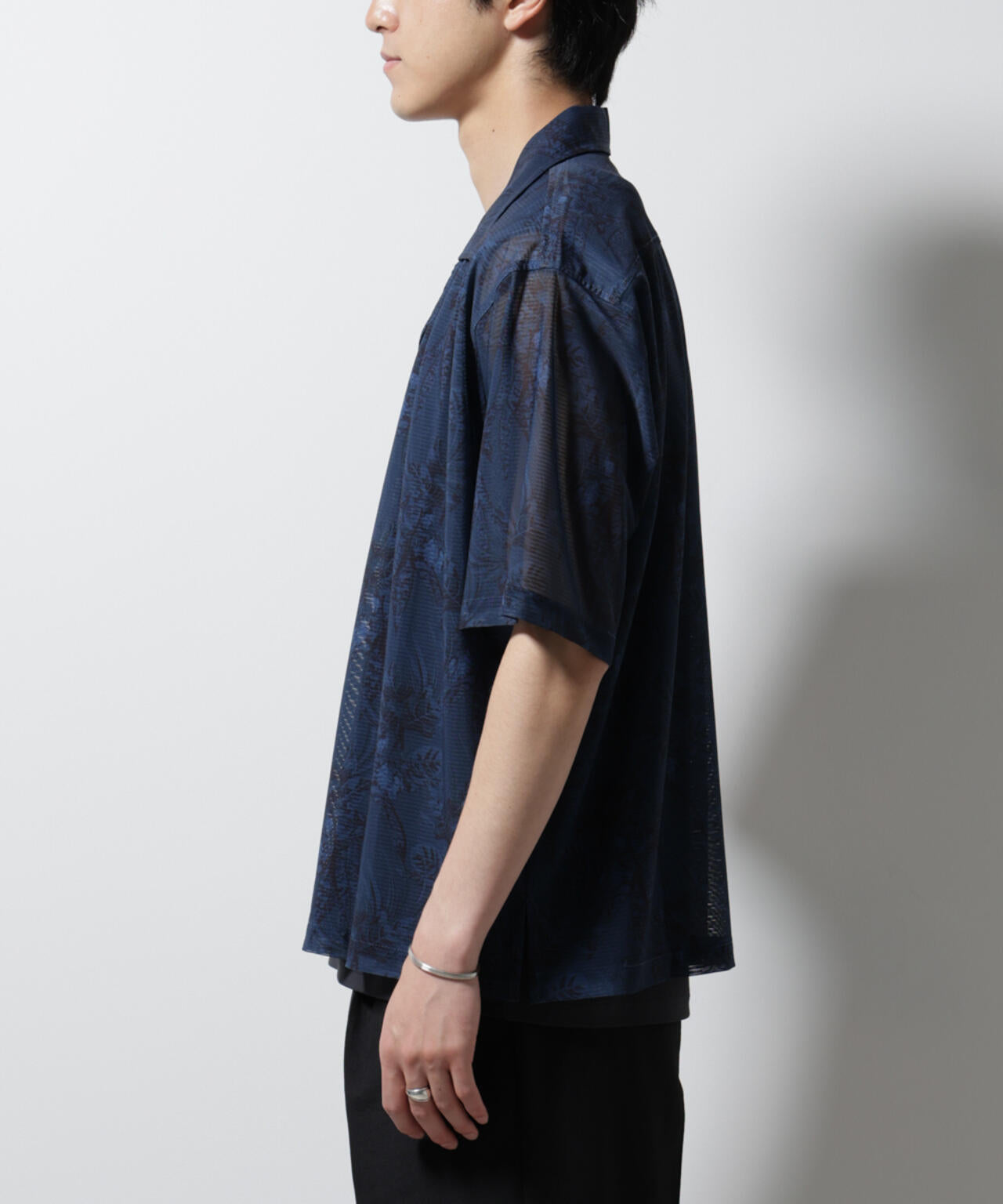 NORMANBROS別注 メッシュプリントシャツ 半袖 6725121001
