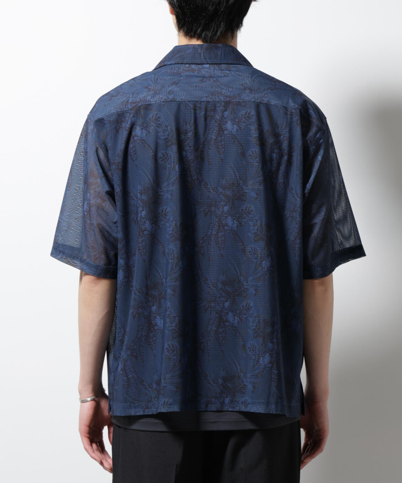 NORMANBROS別注 メッシュプリントシャツ 半袖 6725121001