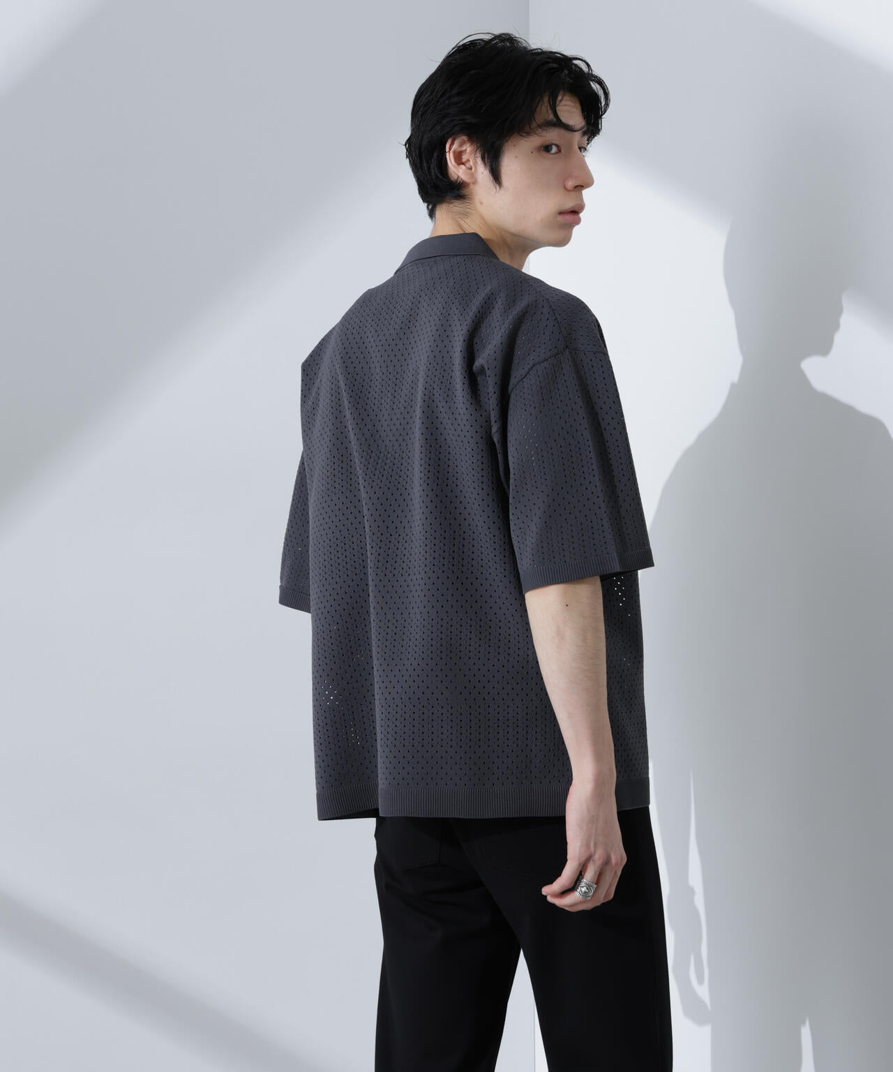 スキッパーテックニットポロシャツ/半袖 6725122210