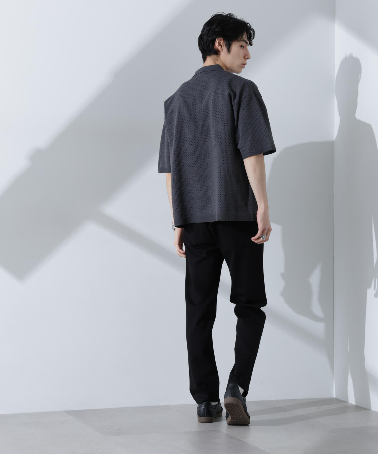 スキッパーテックニットポロシャツ/半袖 6725122210
