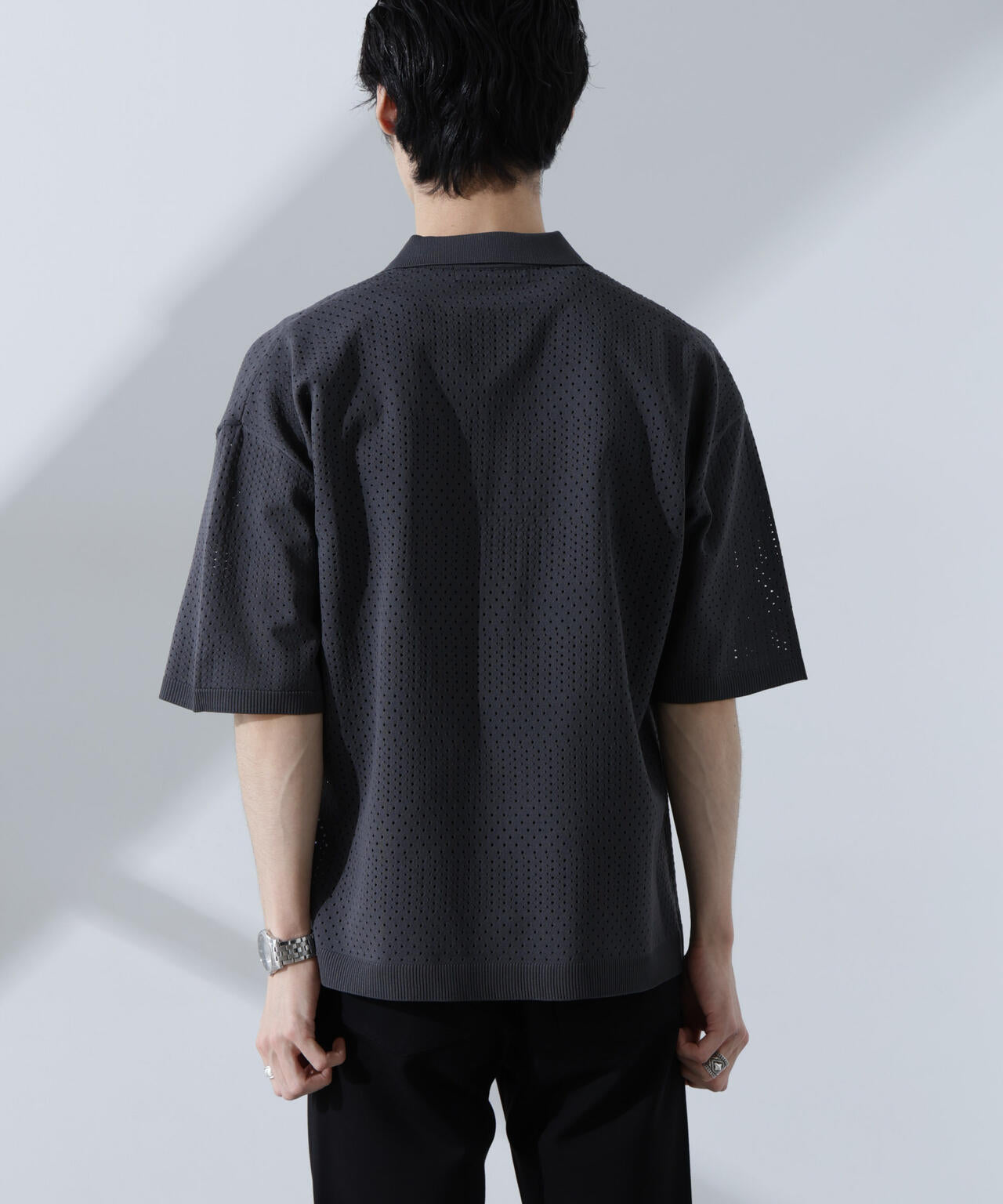 スキッパーテックニットポロシャツ/半袖 6725122210