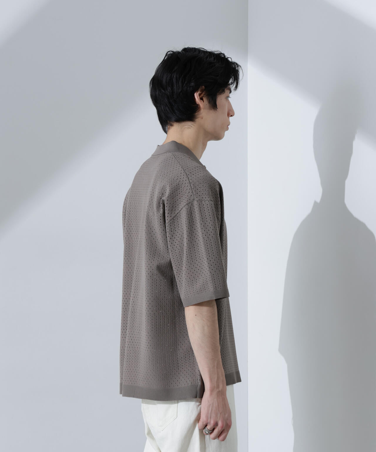 スキッパーテックニットポロシャツ/半袖 6725122210