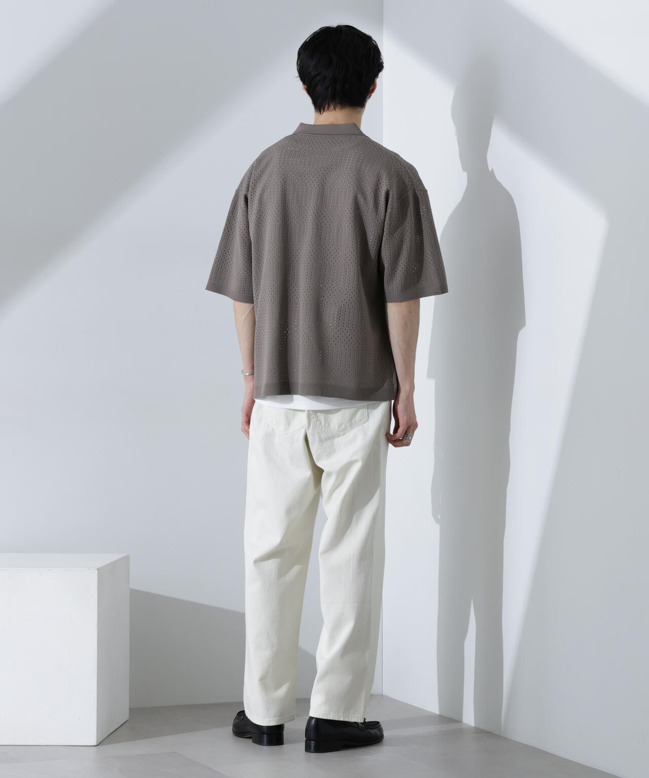 新色追加】SKIPPER SHORT SLEEVE KNIT POLO / スキッパー