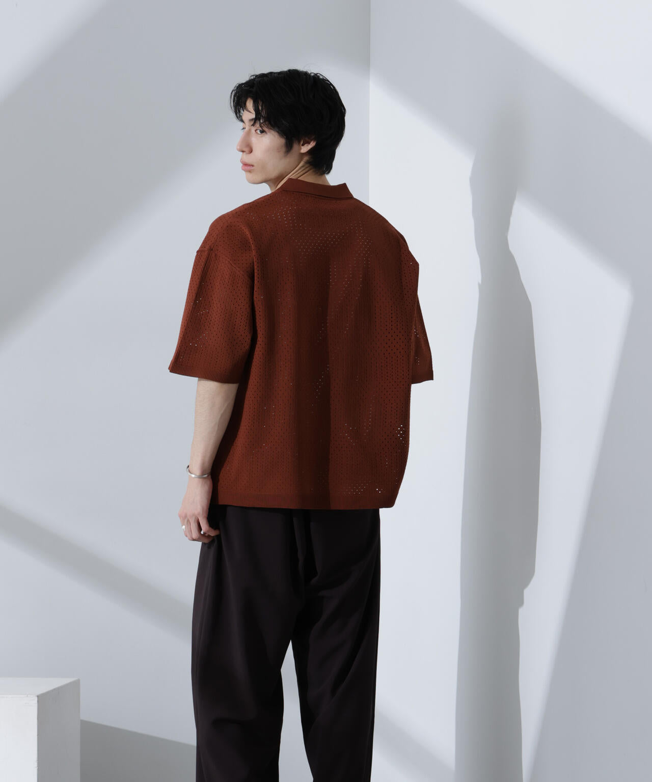 スキッパーテックニットポロシャツ/半袖 6725122210