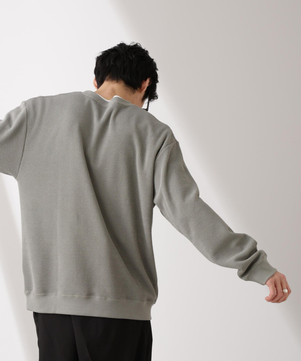 テックワッフルクルーネックTシャツ 半袖 テックワッフルクルーネック Tシャツ 半袖