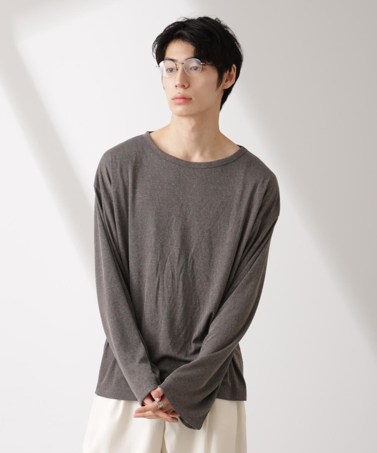 WEB限定/セミシアークルーネックプルオーバー 長袖 6725123210