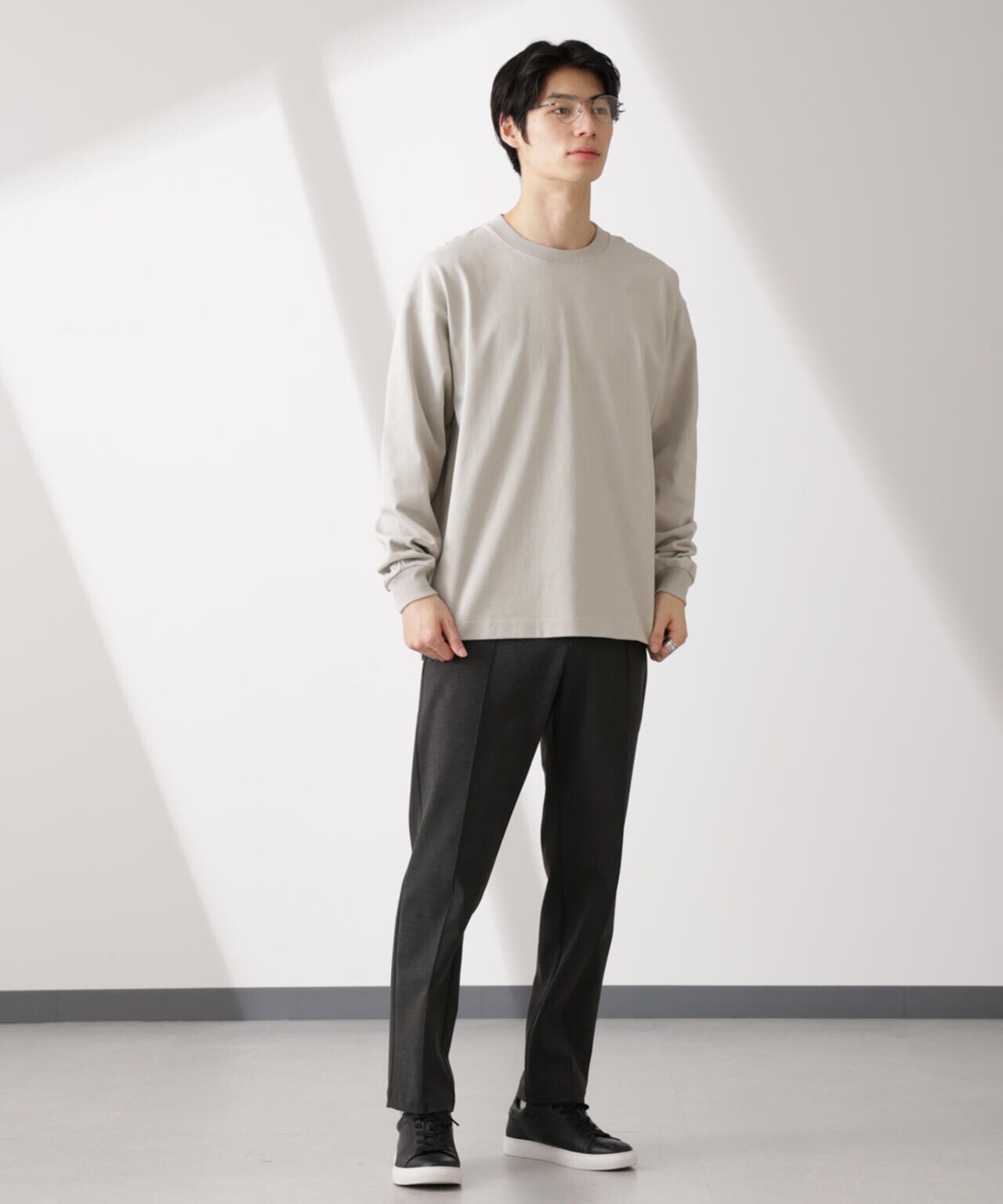 nano universe 長袖Tシャツ ナノ・ユニバース NANO universe スタンダードレギュラーカラー