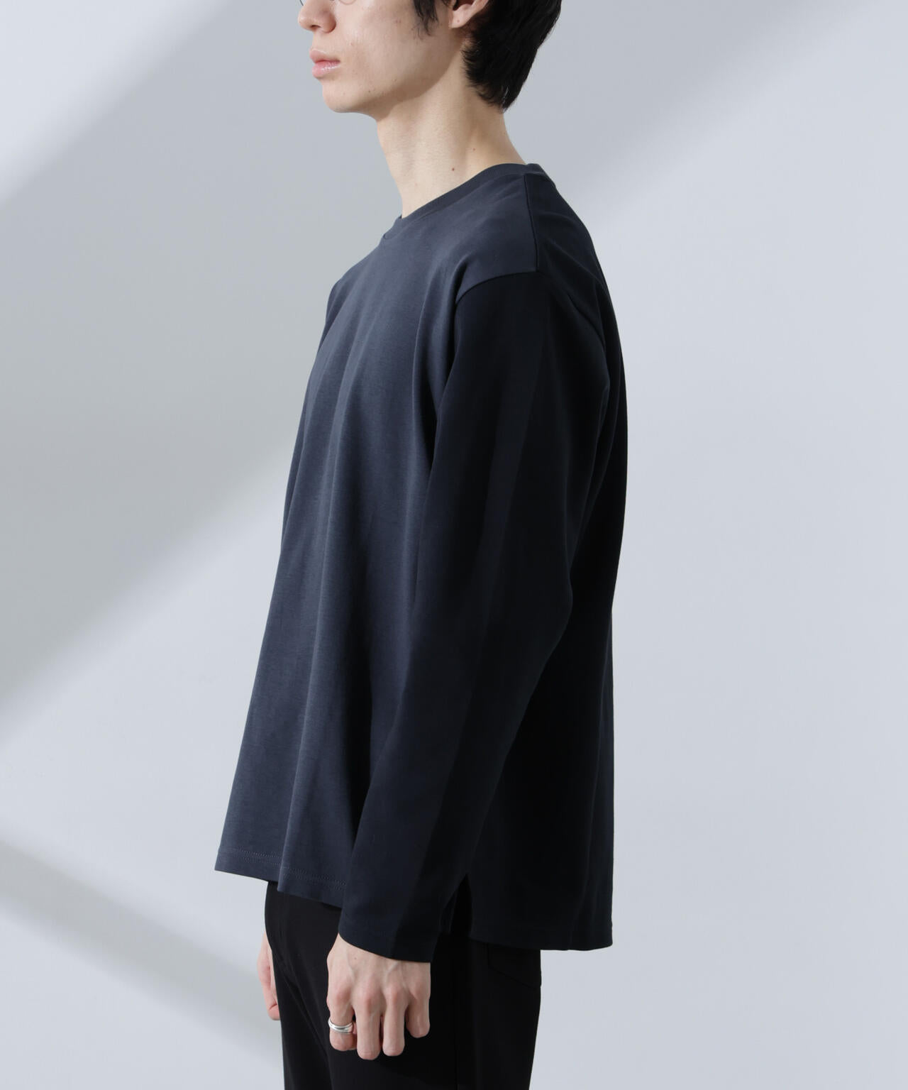 2トーンシルケットTシャツ 長袖 6725123212