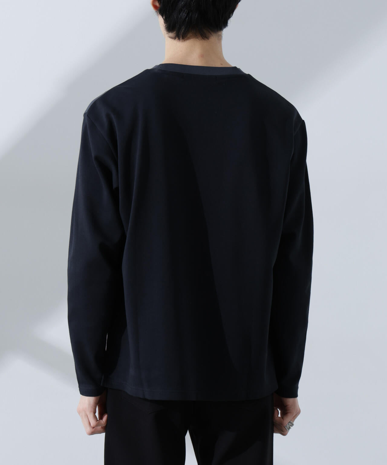 2トーンシルケットTシャツ 長袖 6725123212