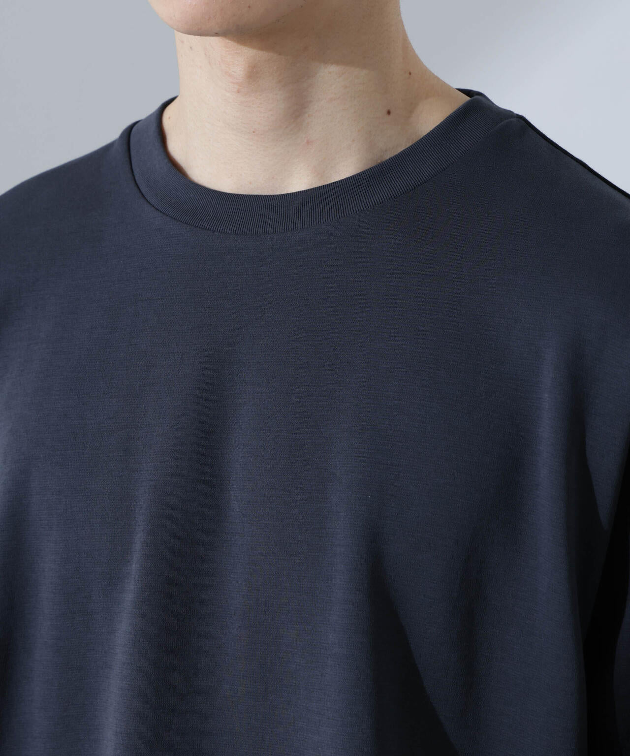 2トーンシルケットTシャツ 長袖 6725123212