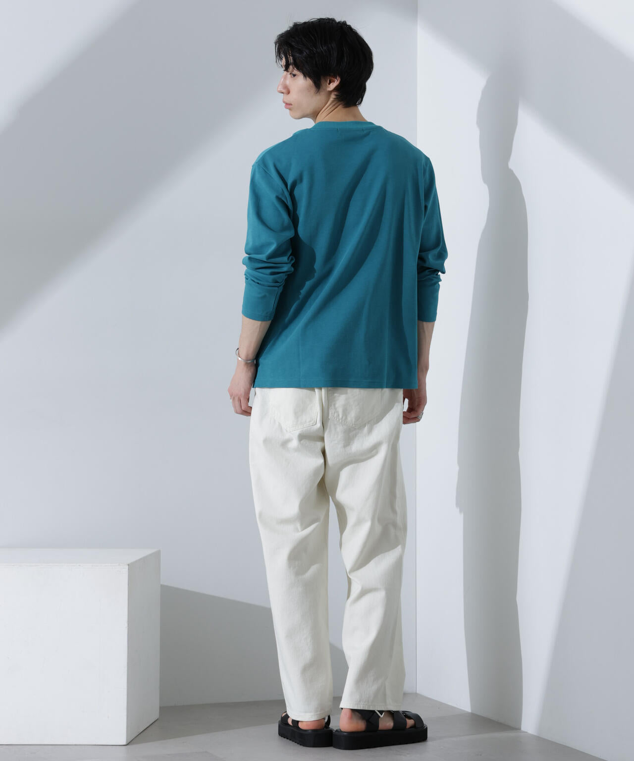 2トーンシルケットTシャツ 長袖 6725123212