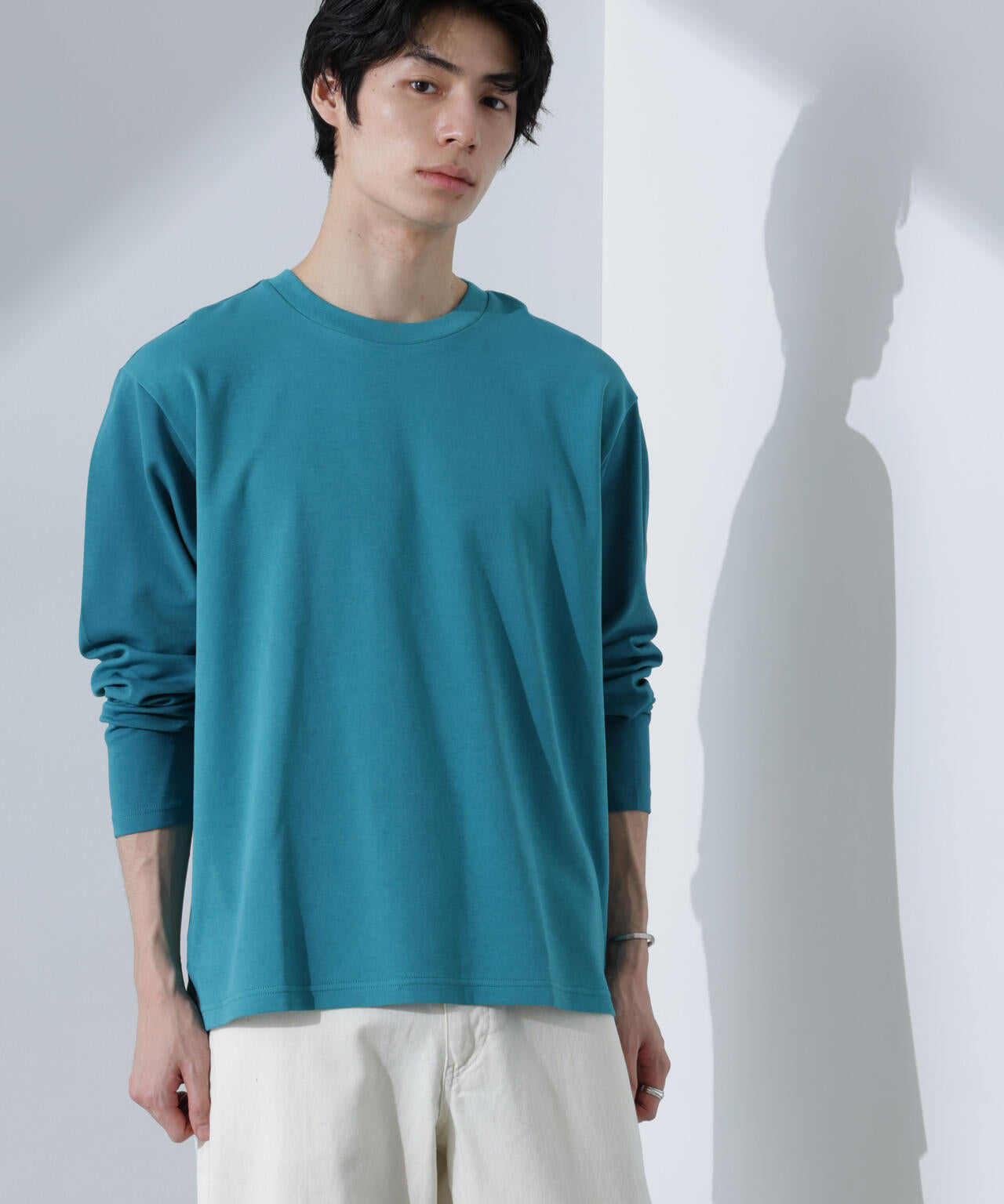 2トーンシルケットTシャツ 長袖 6725123212