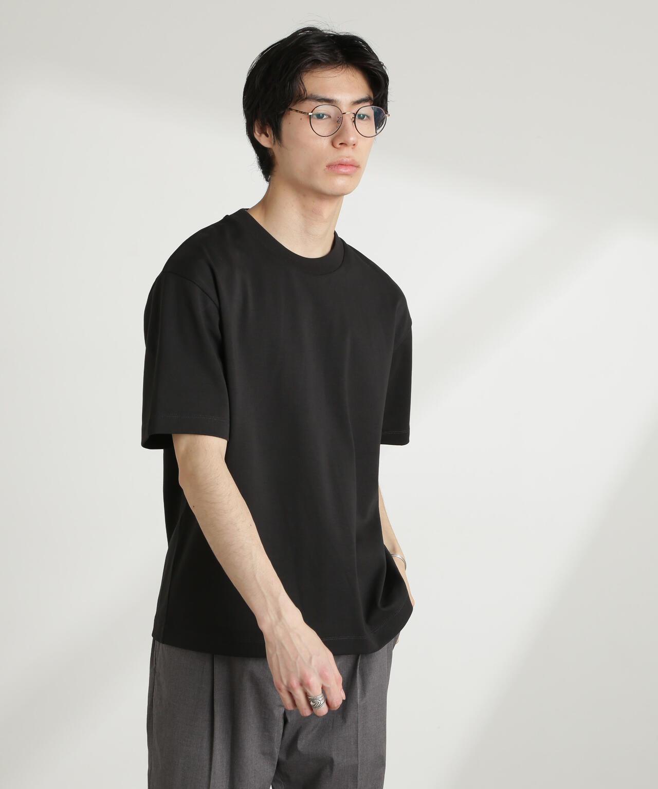 ダブルスムース クルーネック BIG Tシャツ 半袖