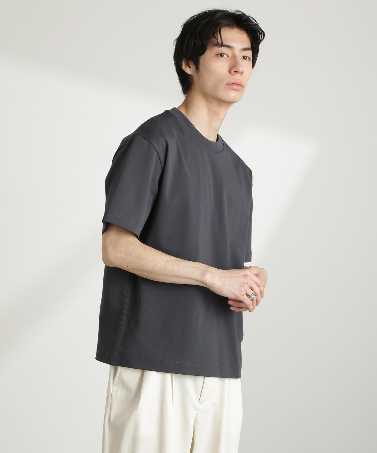ダブルスムース クルーネック BIG Tシャツ 半袖