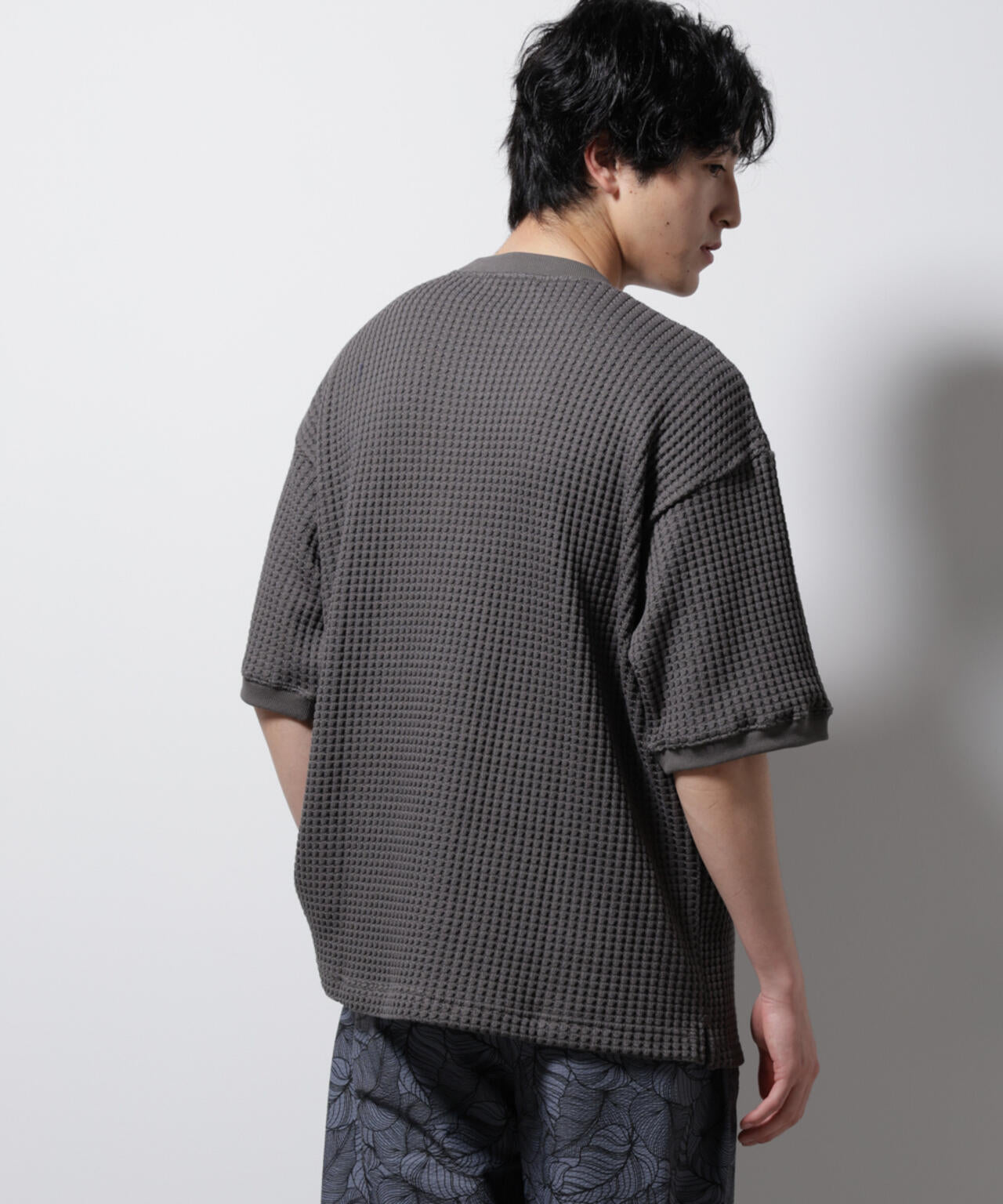 オニワッフルビッグTシャツ 五分袖 6725124216