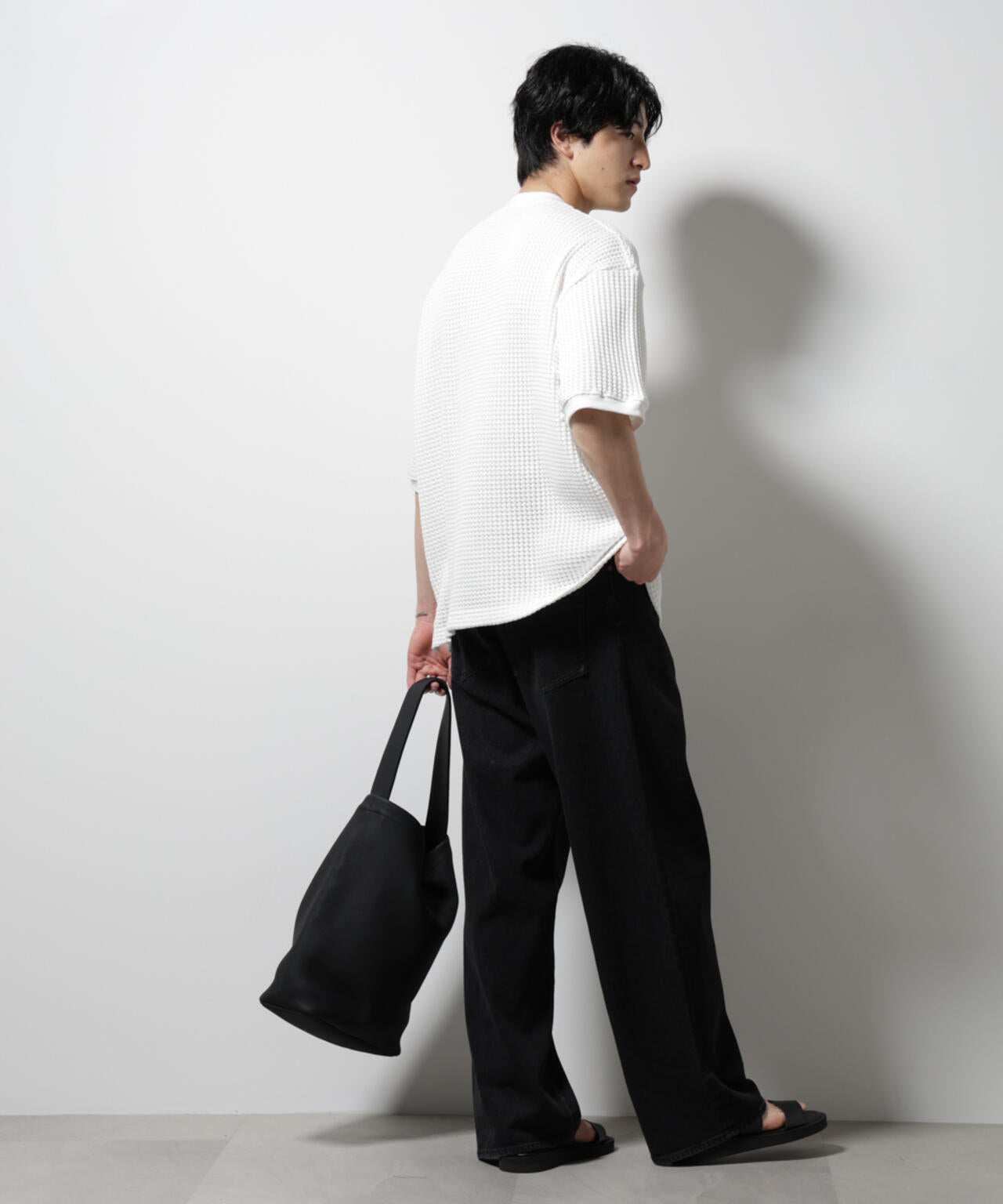 オニワッフルビッグTシャツ 五分袖 6725124216