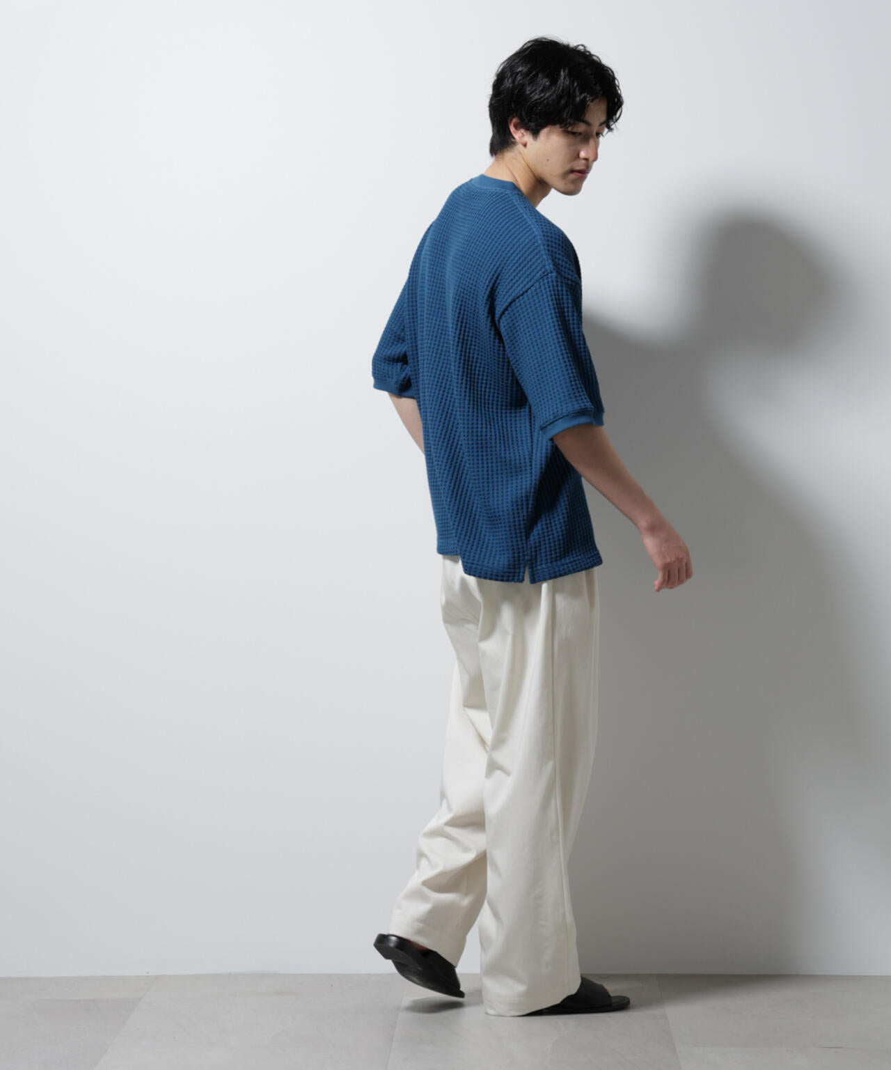 オニワッフルビッグTシャツ 五分袖 6725124216