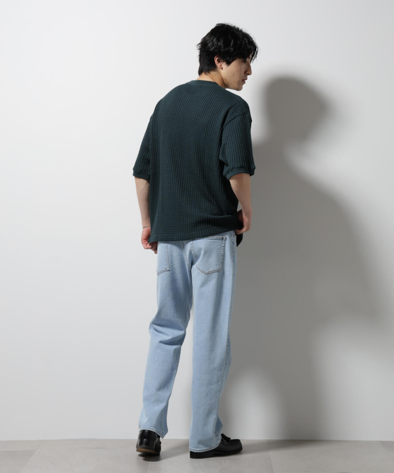 オニワッフルビッグTシャツ 五分袖 6725124216