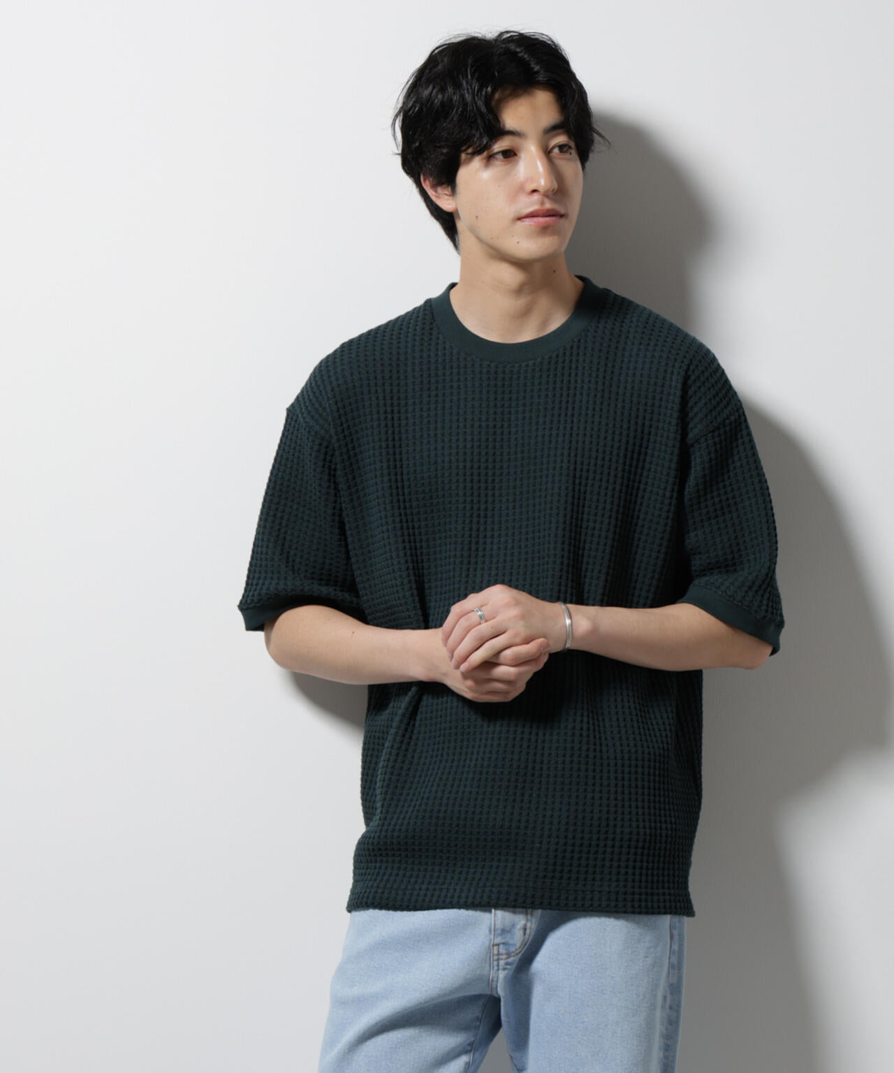 オニワッフルビッグTシャツ 五分袖 6725124216