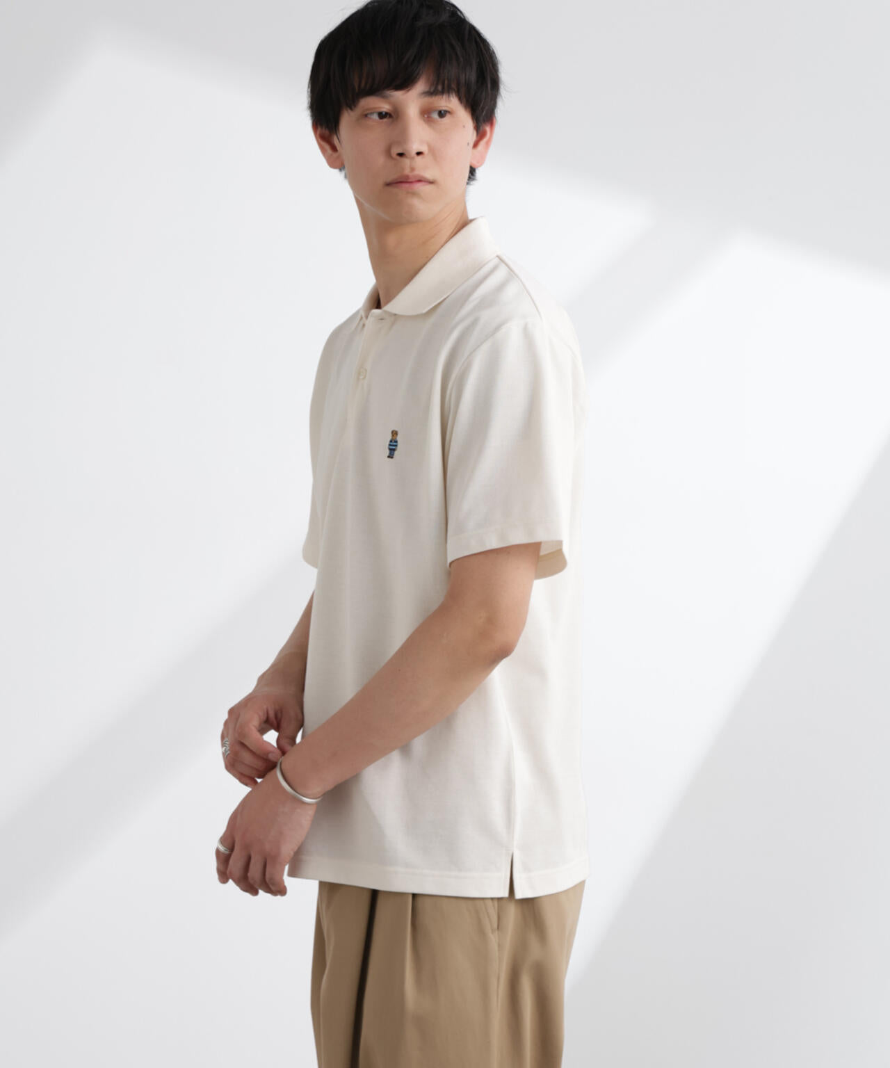 ナノベア 鹿の子 ポロシャツ 半袖