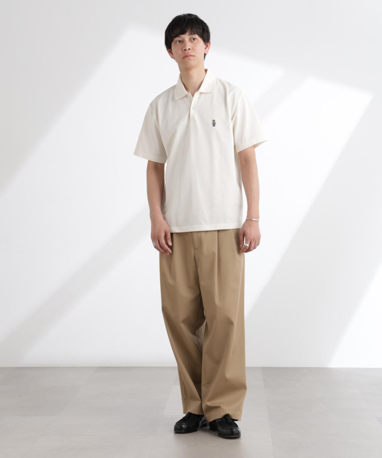 ATON 半袖ポロシャツ　鹿の子 JUN&ROPE' ポロシャツ 鹿の子半袖ポロシャツ メンズ : ZOZOTOWN