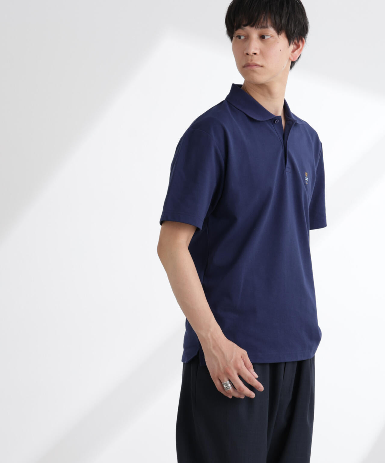 ナノベア 鹿の子 ポロシャツ 半袖