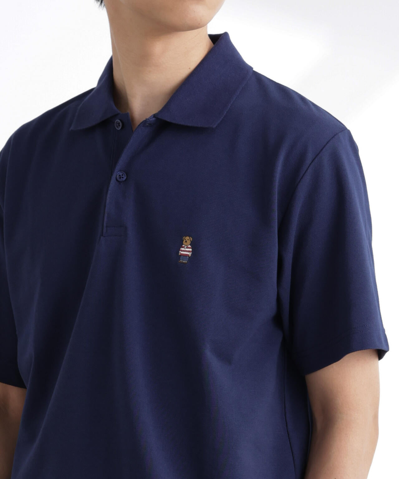 ナノベア 鹿の子 ポロシャツ 半袖