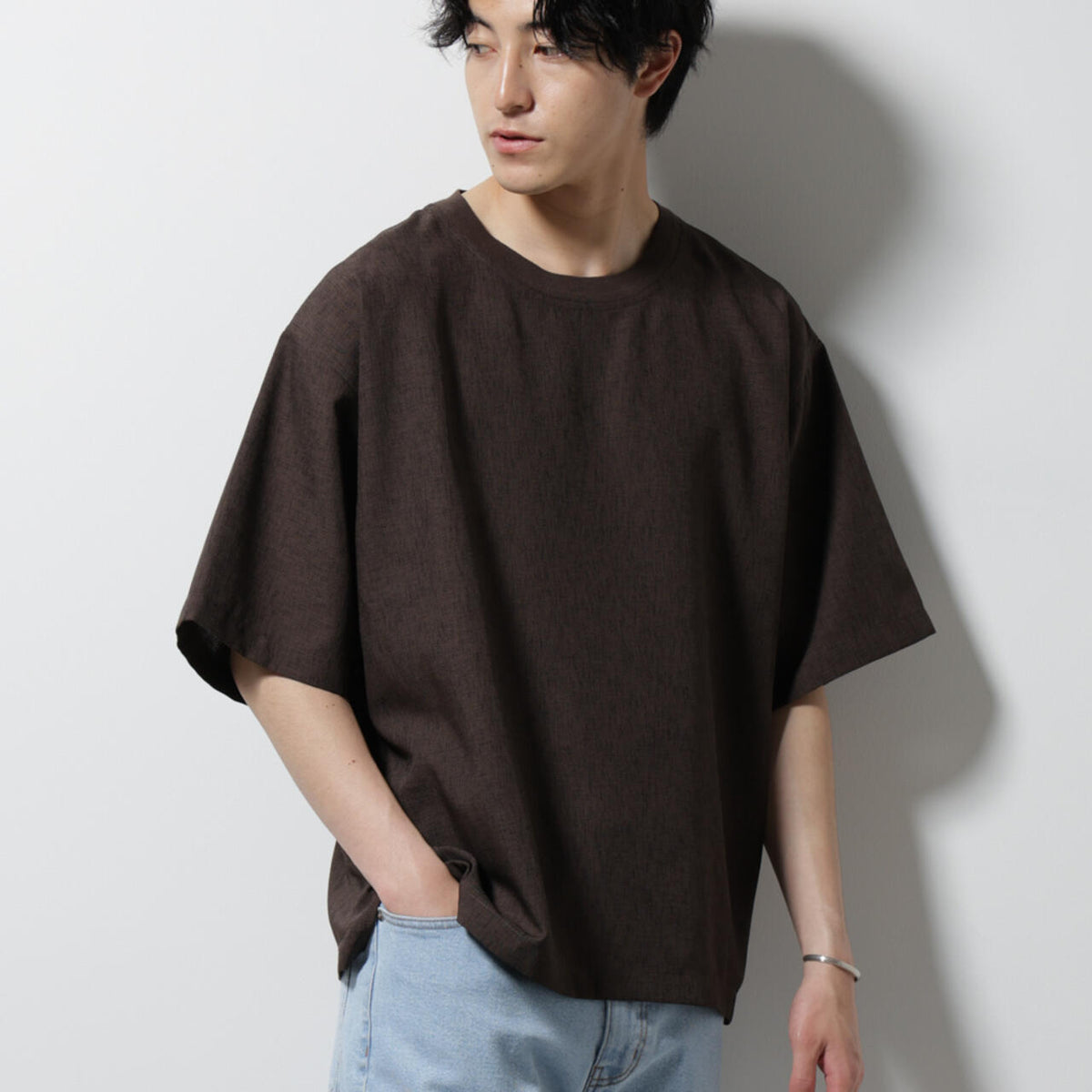 テックリネン 布帛 Tシャツ 半袖