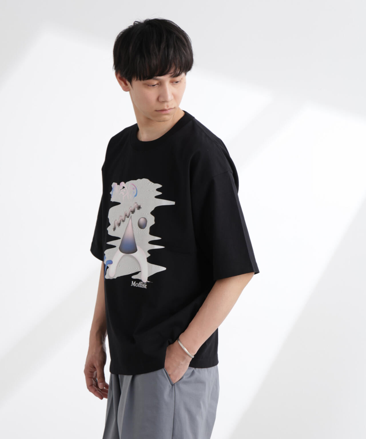 MOFFISIE」1.0 オリジナルプリント Tシャツ 半袖