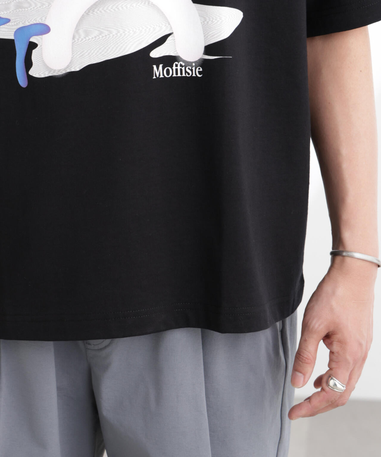 「MOFFISIE」1.0オリジナルプリント Tシャツ 半袖 6725124225