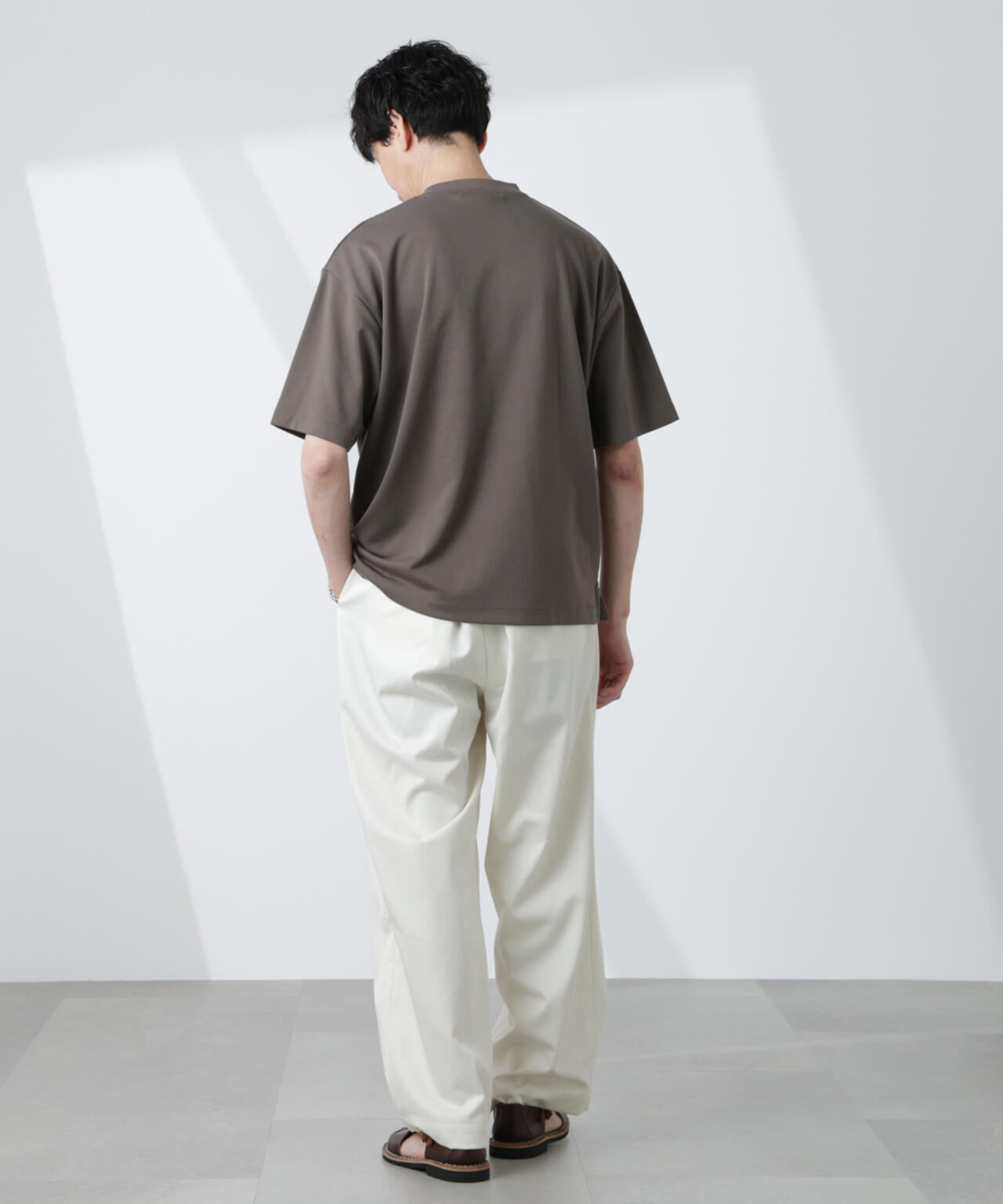 リンクス ジャガード コンビ Tシャツ