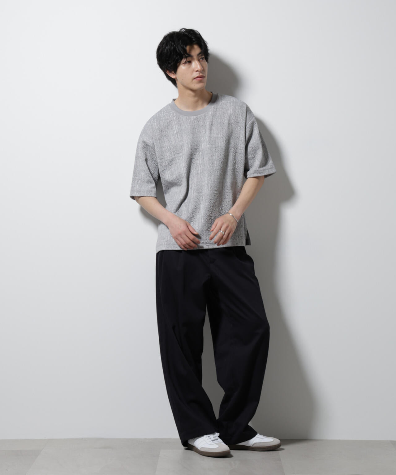 パターンジャガードワイドTシャツ 6725124229