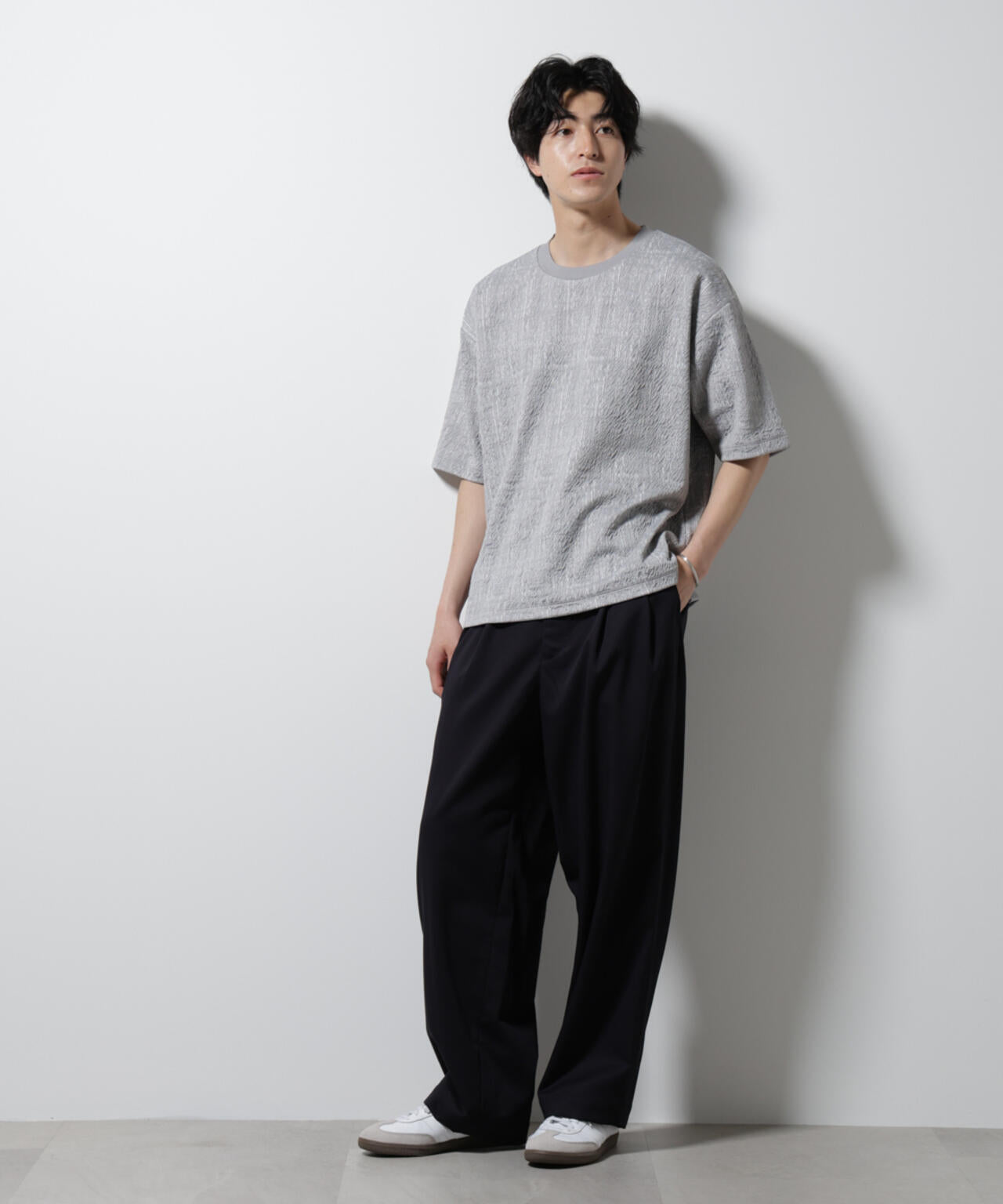 パターンジャガードワイドTシャツ 6725124229