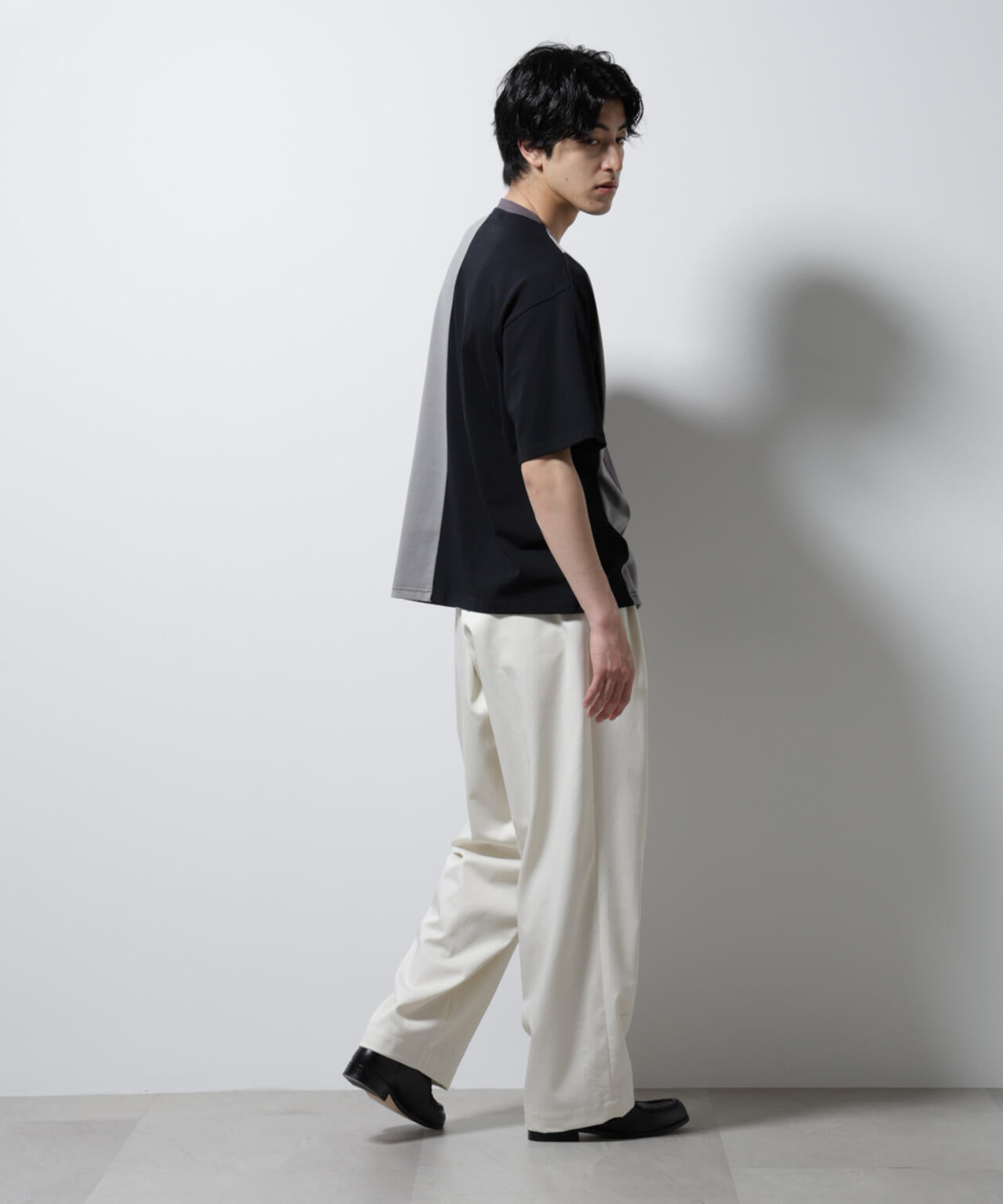デザイン切替クルーネックTシャツ 半袖 6725124233