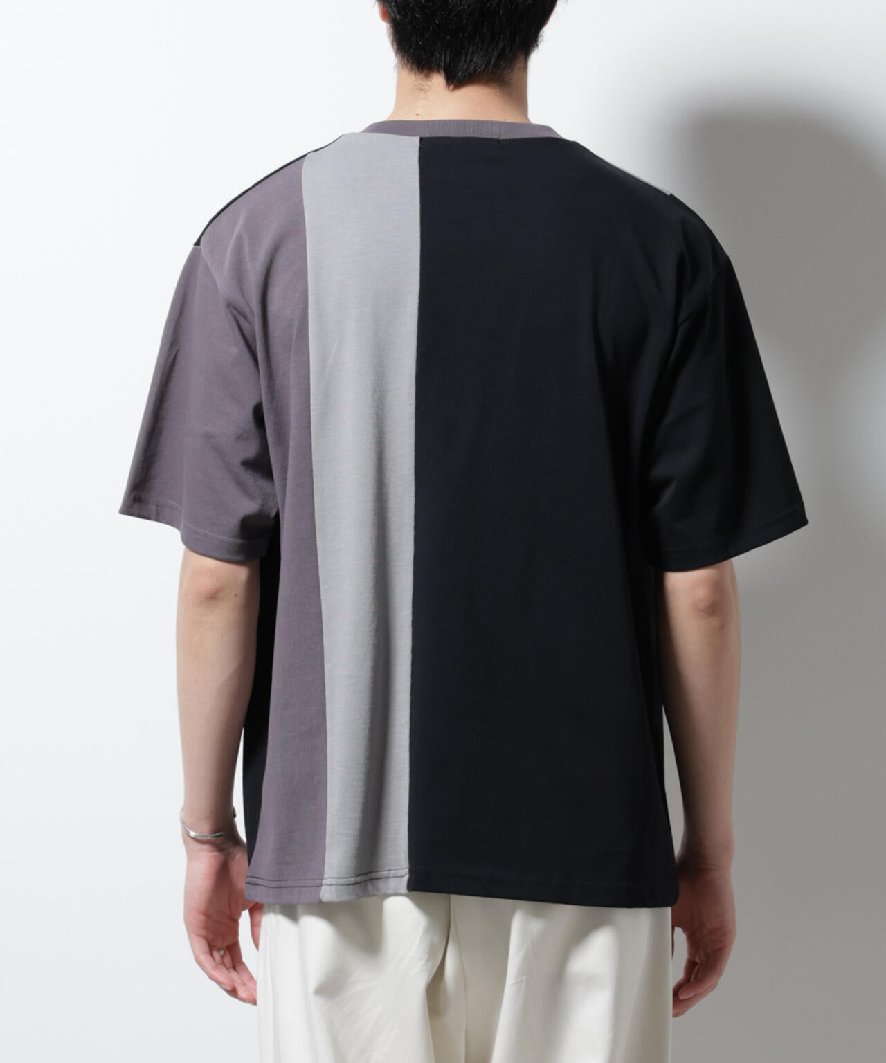 デザイン切替クルーネックTシャツ 半袖 6725124233