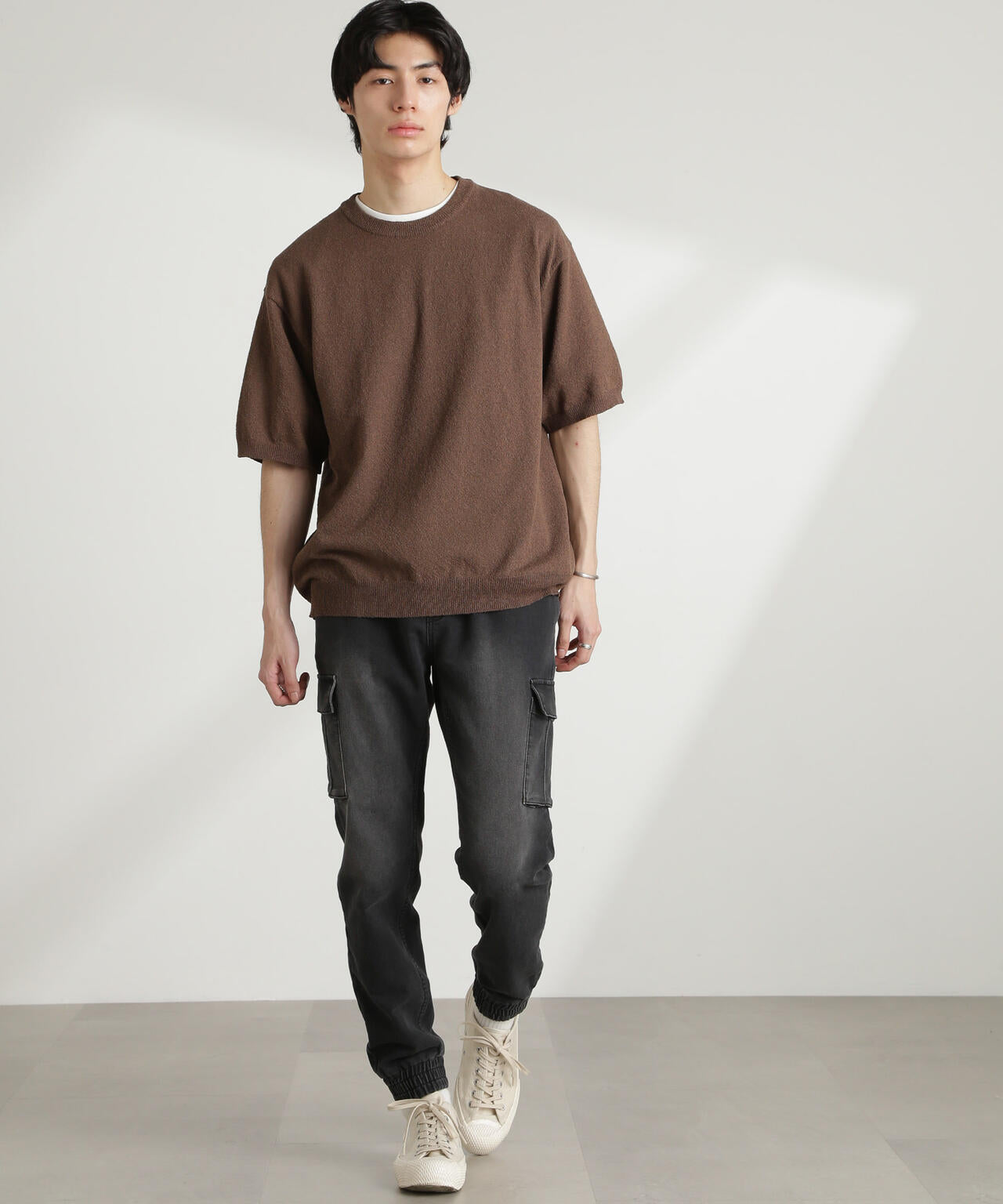 ◆boohoo◆330GSM スリムフィット ベーシック カーゴジョガー スリムフィット ジョガーカーゴパンツ