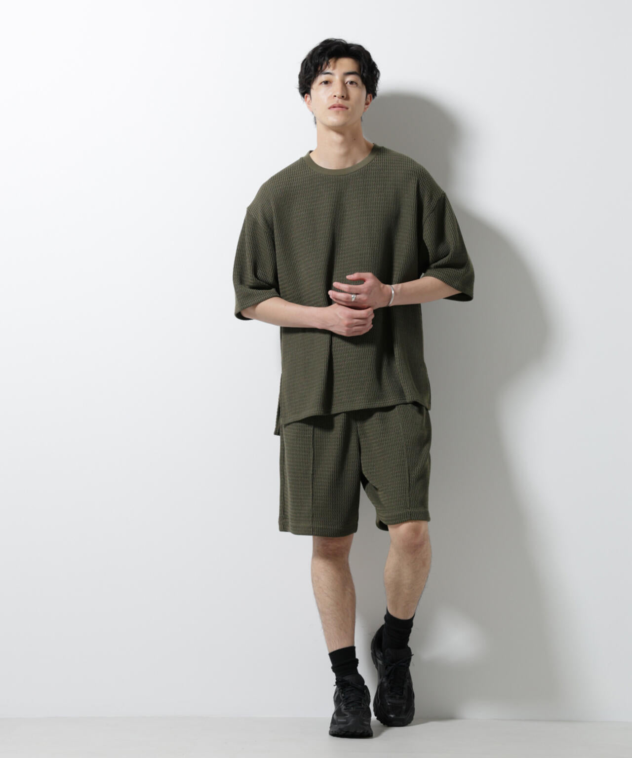 linkableジャガードショートパンツ