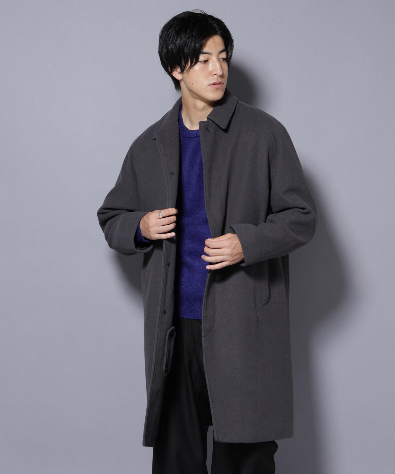 noble メルトンコート Noble（ノーブル）の「メルトンパフスリーブロングコート（その他