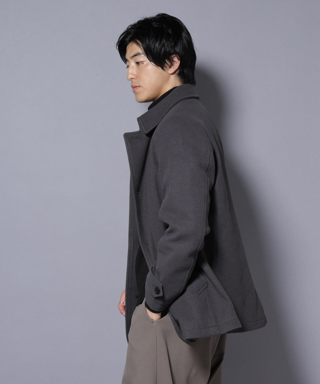 テックメルトンシングルコート