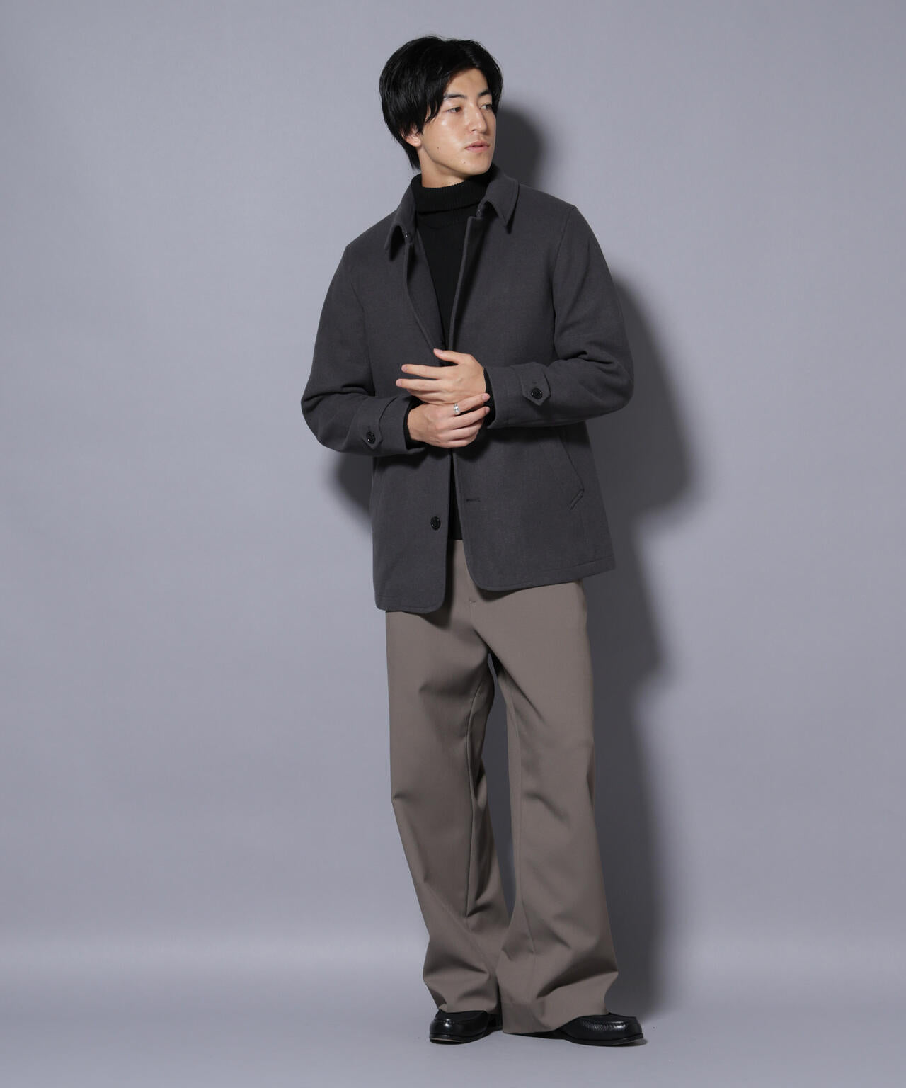 テックメルトンシングルコート