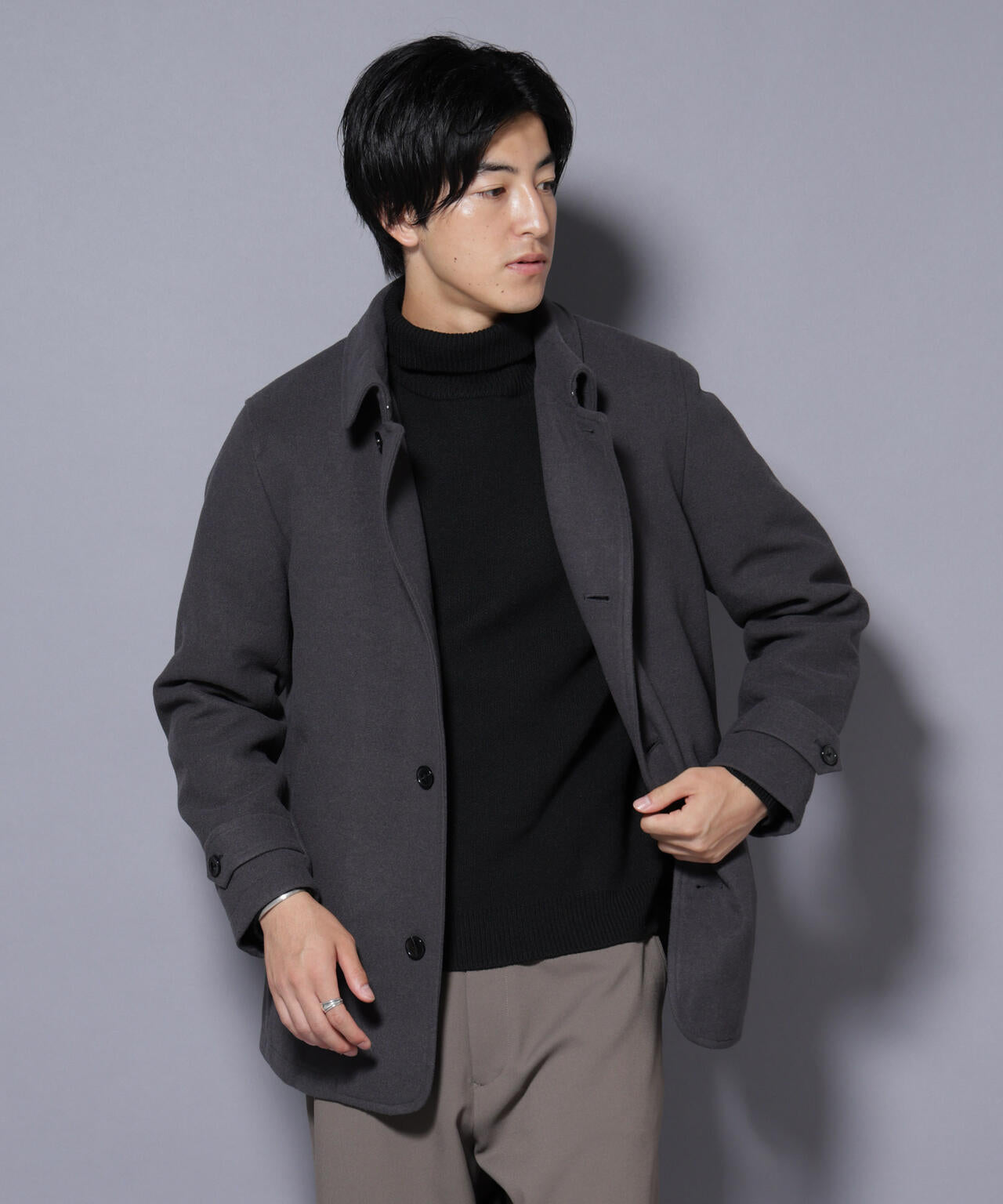 テックメルトンシングルコート