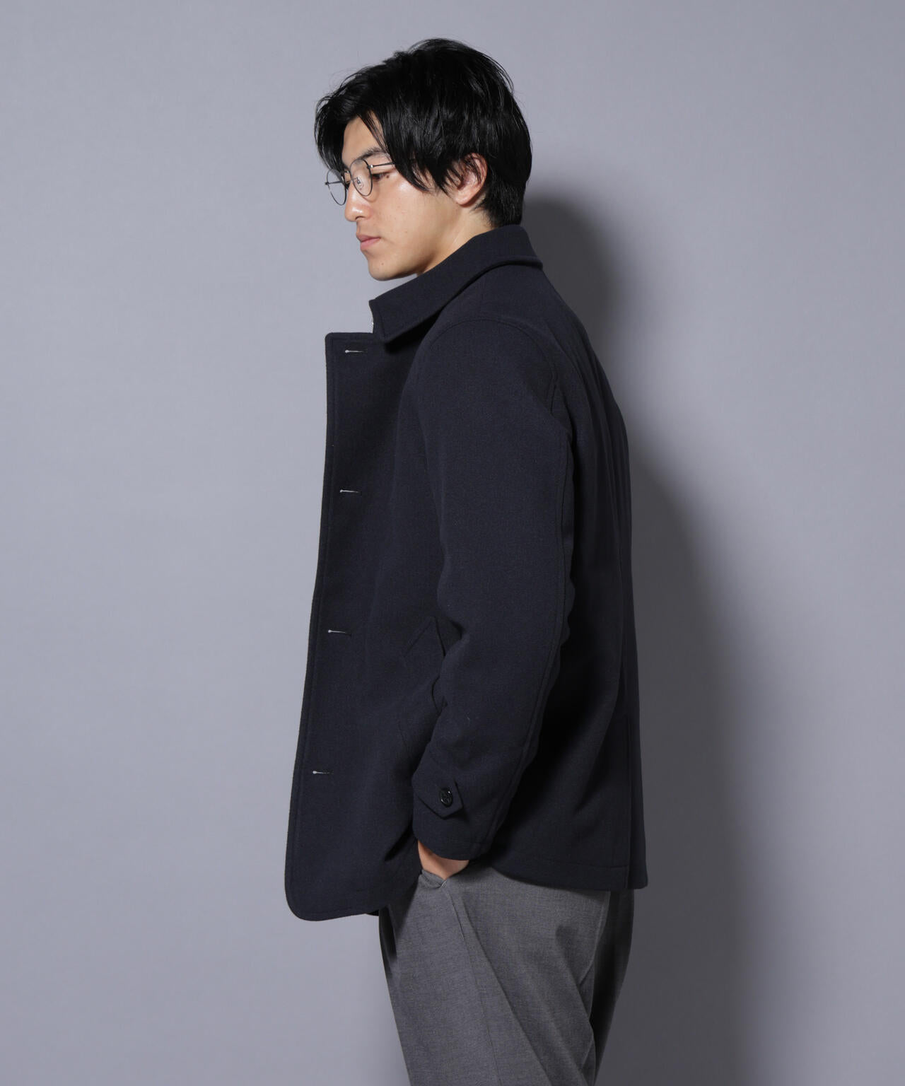 テックメルトンシングルコート