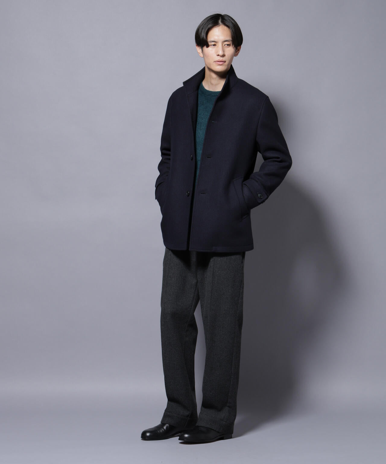 NANO universe【新品】：ウールミックススタンドカラーコート ウールミックススタンドカラーコート | ナノユニバース(NANO