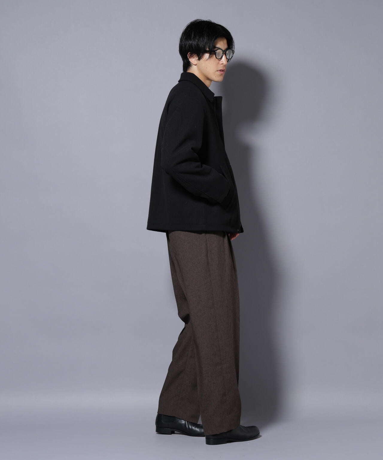 テックメルトンショートブルゾン