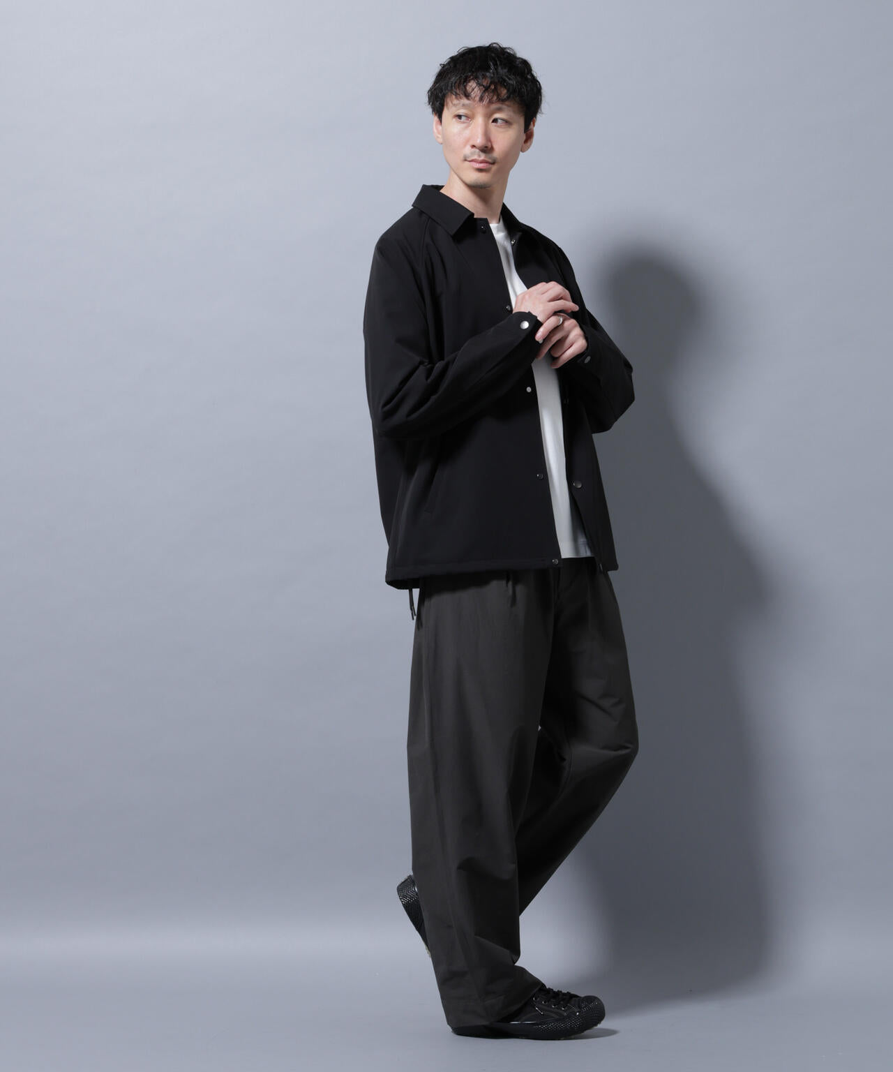 nano・universe ナノ・ユニバース　カバーオール コーチジャケット　L NANO universe（ナノユニバース）の「イタリアンドット