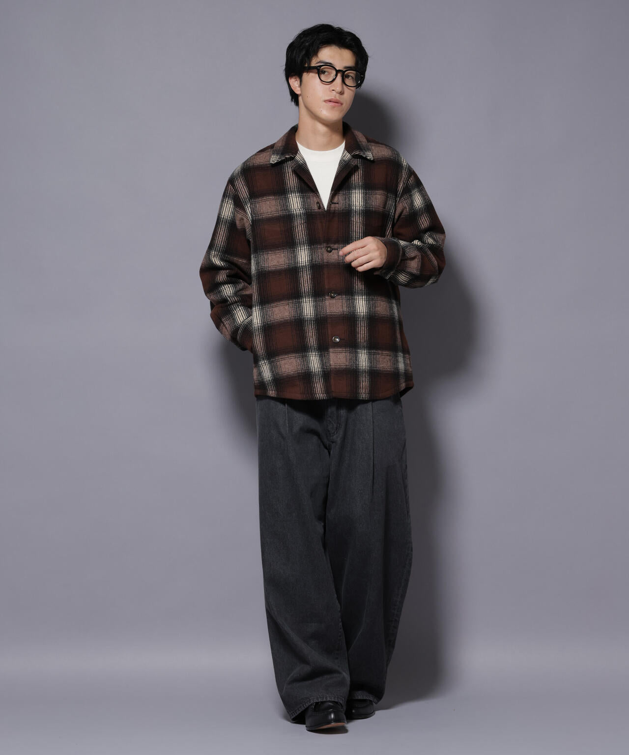 ナノユニバース（NANO universe）/テックメルトンチェックシャツブルゾン テックメルトンチェックシャツブルゾン