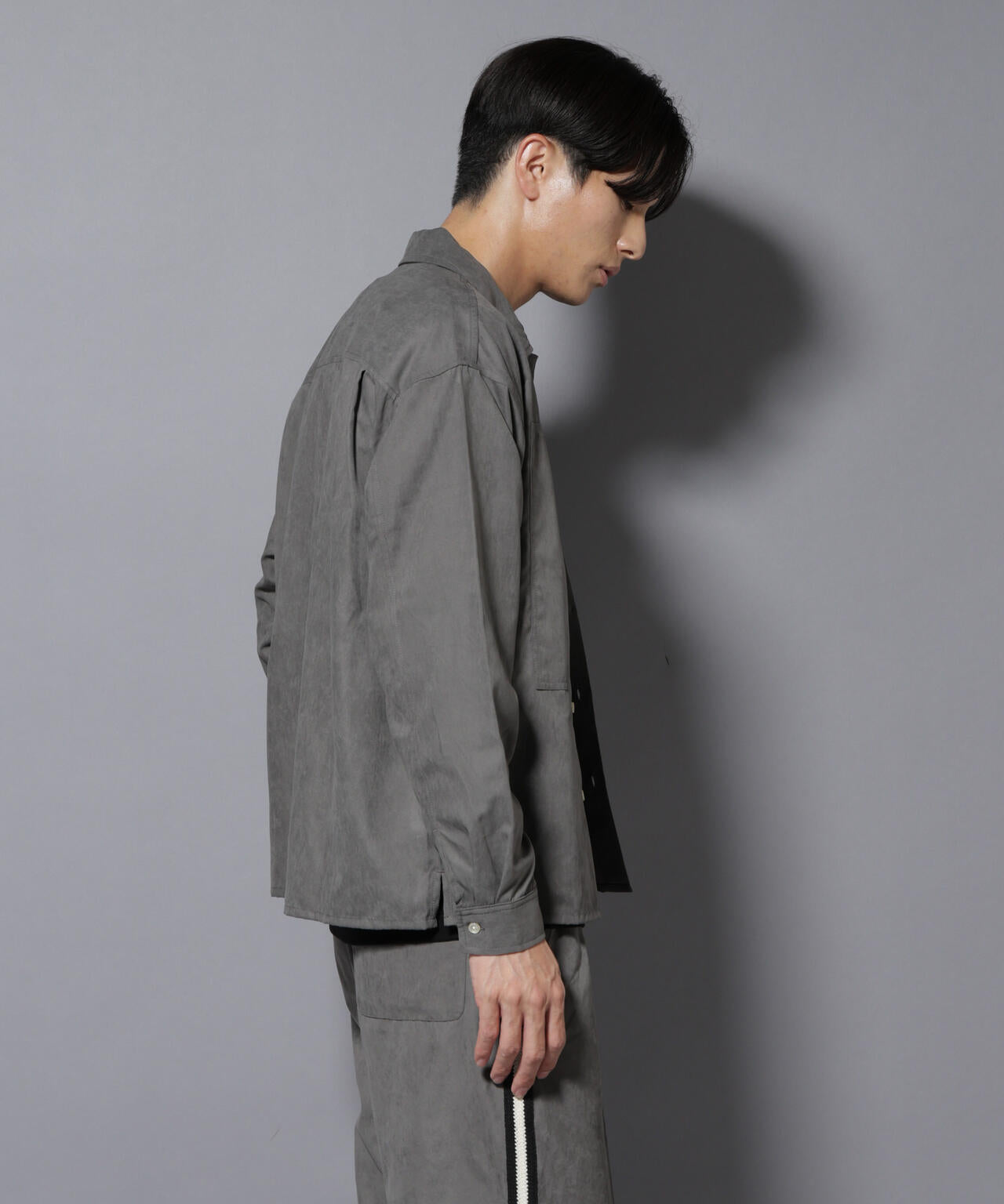 NORMANBROS別注ワイドポケット ピーチ起毛シャツ(セットアップ可) 6725220002