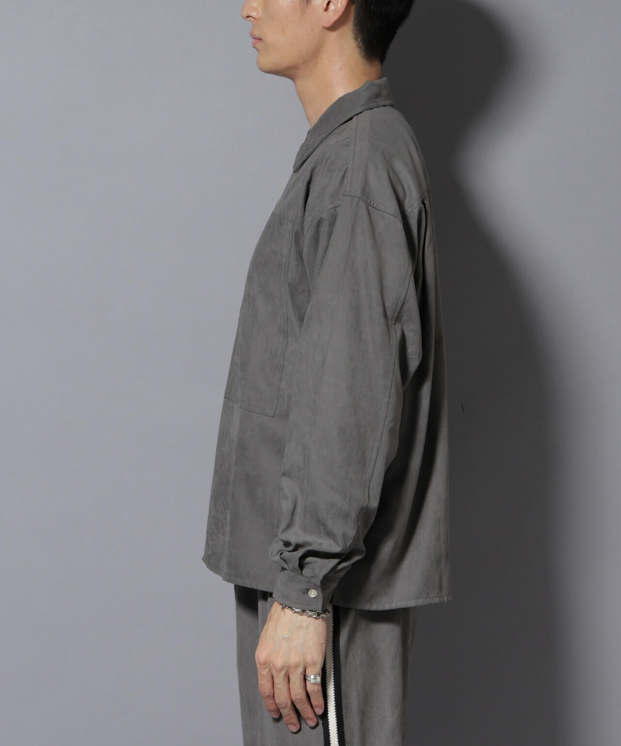 NORMANBROS別注ワイドポケット ピーチ起毛シャツ(セットアップ可) 6725220002